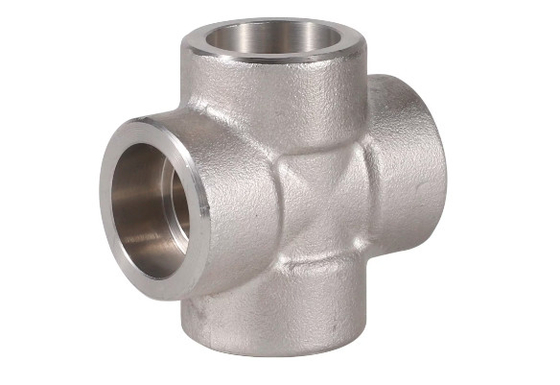 ASME B16.9 SS304 SS316 Εξαρτήματα διασταυρούμενων σωλήνων Πισινό σταυρό συγκόλλησης σφυρήλατο
