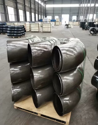 Αγκώνας Sandblasted ASME B16.9 χάλυβα άνθρακα ASME 90 βαθμός 180 βαθμός