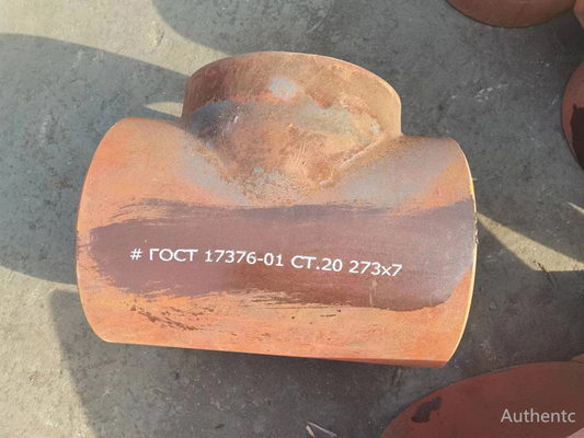 Τυποποιημένο γράμμα Τ αγκώνων χάλυβα άνθρακα DIN για τη χημική εφαρμογή